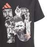 Kids Boys Messi Football Graphic T-Shirt, Black, A701_ONE, thumbnail image number 3