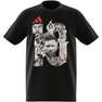 Kids Boys Messi Football Graphic T-Shirt, Black, A701_ONE, thumbnail image number 6