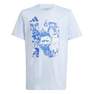 Kids Boys Messi Football Graphic T-Shirt, Blue, A701_ONE, thumbnail image number 1