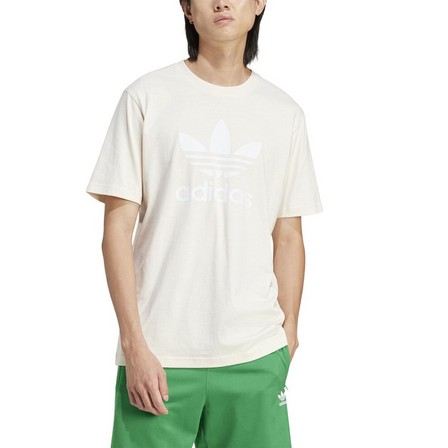 Men Adicolor Trefoil T-Shirt, White, A701_ONE, large image number 4