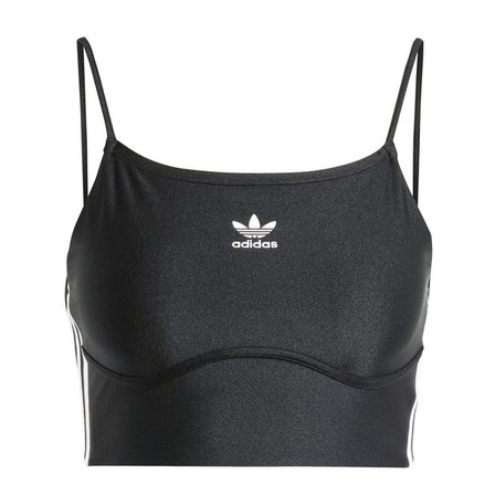 Women 3-Stripes Sports Bra Long-Sleeve Top, Black, A701_ONE, large image number 2