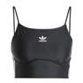 Women 3-Stripes Sports Bra Long-Sleeve Top, Black, A701_ONE, thumbnail image number 2