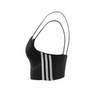 Women 3-Stripes Sports Bra Long-Sleeve Top, Black, A701_ONE, thumbnail image number 9