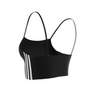 Women 3-Stripes Sports Bra Long-Sleeve Top, Black, A701_ONE, thumbnail image number 11