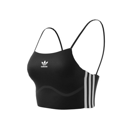 Women 3-Stripes Sports Bra Long-Sleeve Top, Black, A701_ONE, large image number 13
