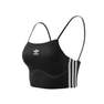 Women 3-Stripes Sports Bra Long-Sleeve Top, Black, A701_ONE, thumbnail image number 13