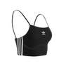 Women 3-Stripes Sports Bra Long-Sleeve Top, Black, A701_ONE, thumbnail image number 14