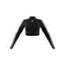 Women 3-Stripes Cropped Long-Sleeve Top, Black, A701_ONE, thumbnail image number 8