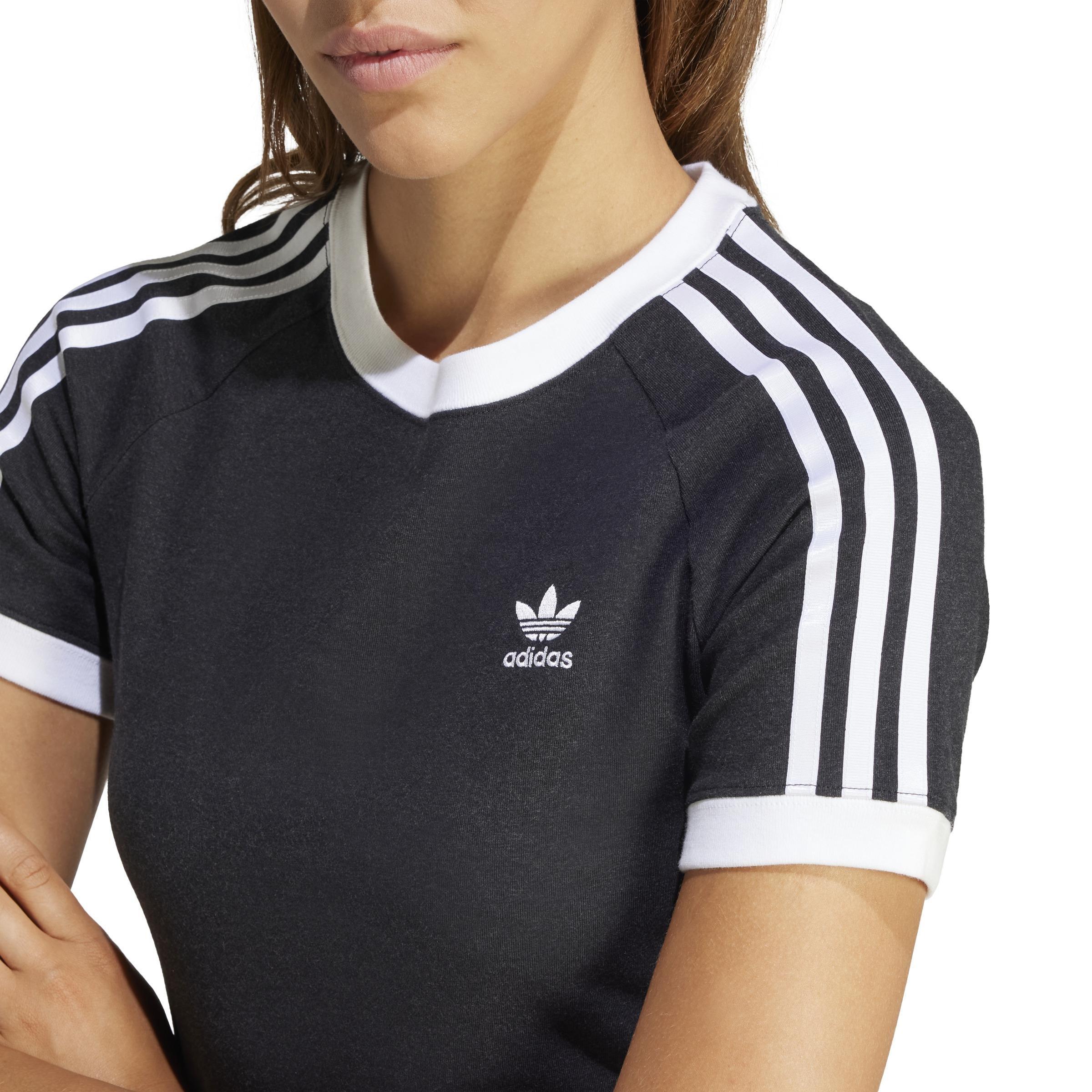 Women 3-Stripes Slim Raglan T-Shirt, Black, A701_ONE, large image number 7