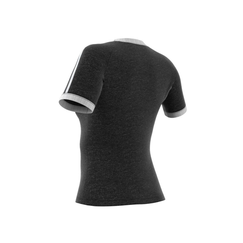 Women 3-Stripes Slim Raglan T-Shirt, Black, A701_ONE, large image number 8