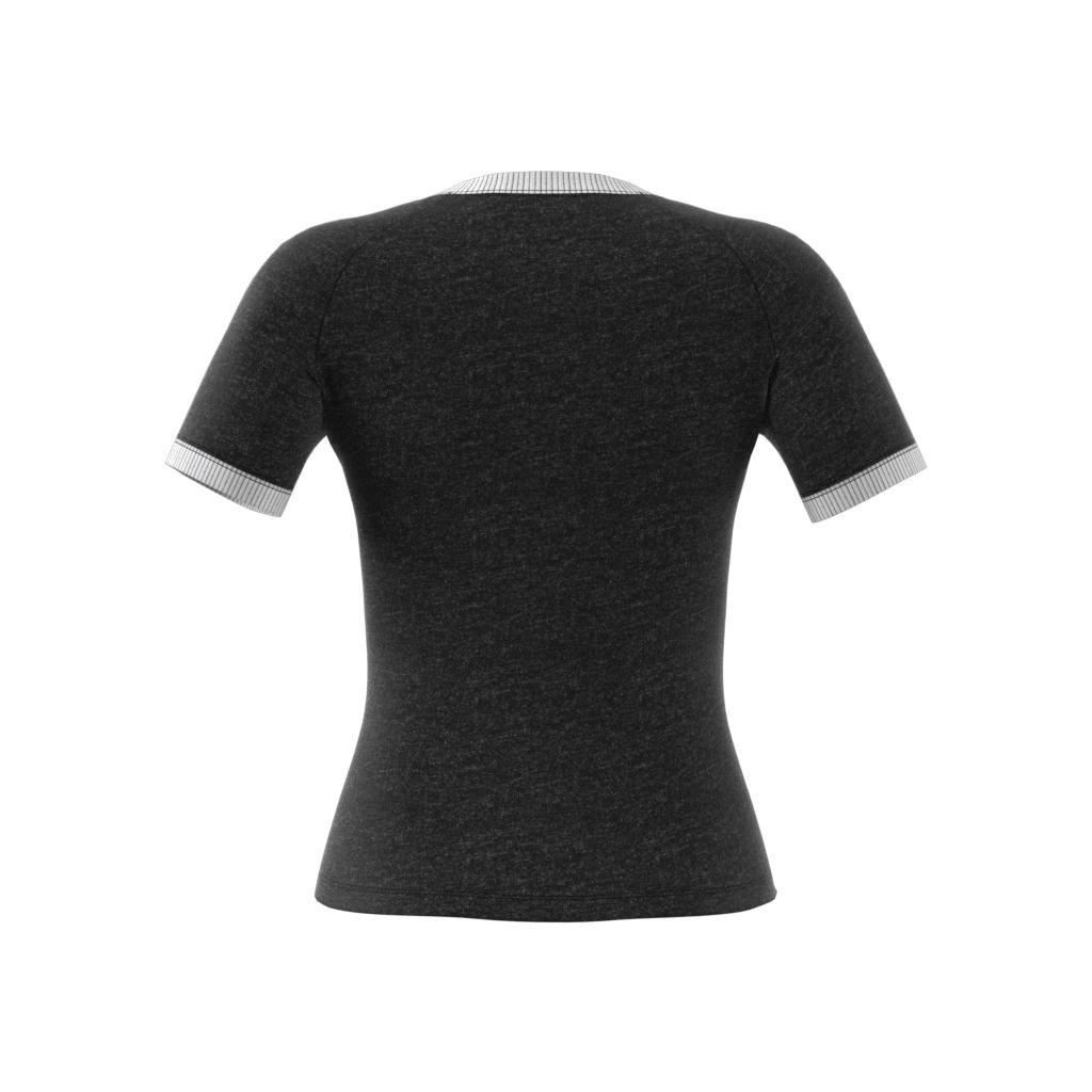 Women 3-Stripes Slim Raglan T-Shirt, Black, A701_ONE, large image number 12