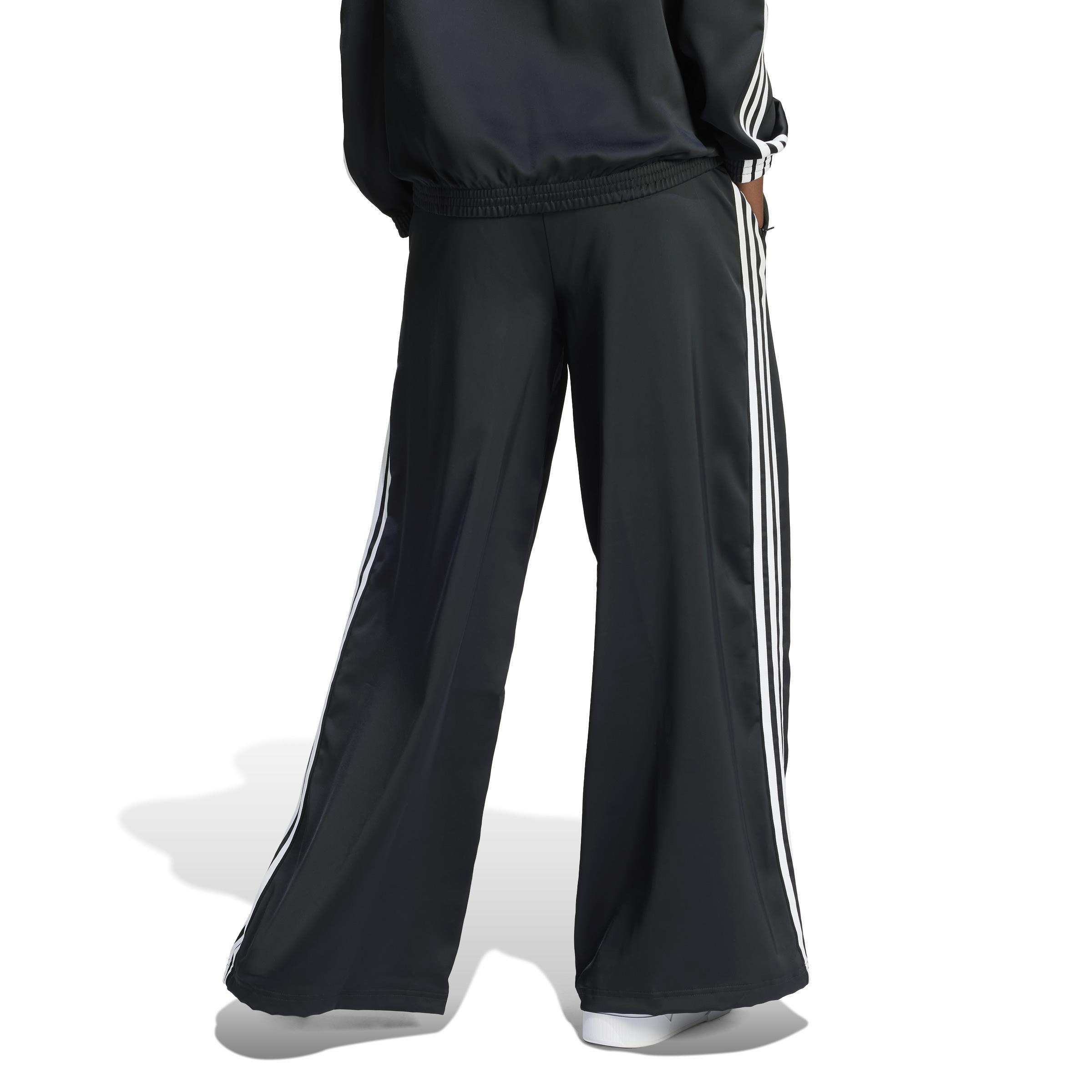 Women Satin Wide Leg Track Joggers, Multicolour, A701_ONE, large image number 2