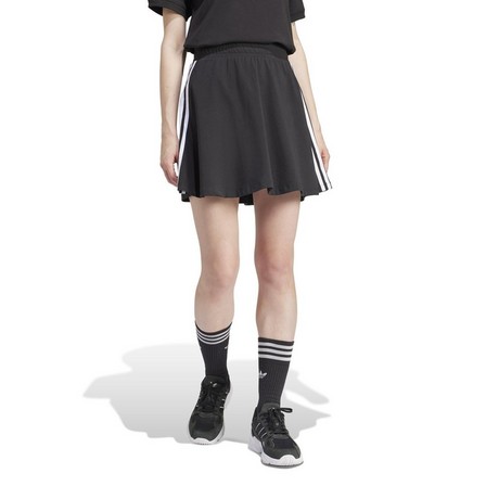 Women 3-Stripes Skirt, Black, A701_ONE, large image number 1
