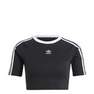 Women 3-Stripes Baby T-Shirt, Black, A701_ONE, thumbnail image number 4