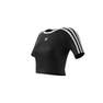 Women 3-Stripes Baby T-Shirt, Black, A701_ONE, thumbnail image number 12