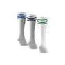 Unisex Solid Crew Socks 3 Pairs, White, A701_ONE, thumbnail image number 2