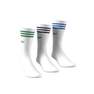 Unisex Solid Crew Socks 3 Pairs, White, A701_ONE, thumbnail image number 5