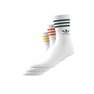 Unisex Mid Cut Crew Socks 3 Pairs, White, A701_ONE, thumbnail image number 3