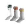 Unisex Mid Cut Crew Socks 3 Pairs, White, A701_ONE, thumbnail image number 4