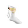 Unisex Mid Cut Crew Socks 3 Pairs, White, A701_ONE, thumbnail image number 6