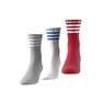 Unisex Crew Socks - Set Of 3, Multicolour, A701_ONE, thumbnail image number 0