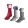 Unisex Crew Socks - Set Of 3, Multicolour, A701_ONE, thumbnail image number 1