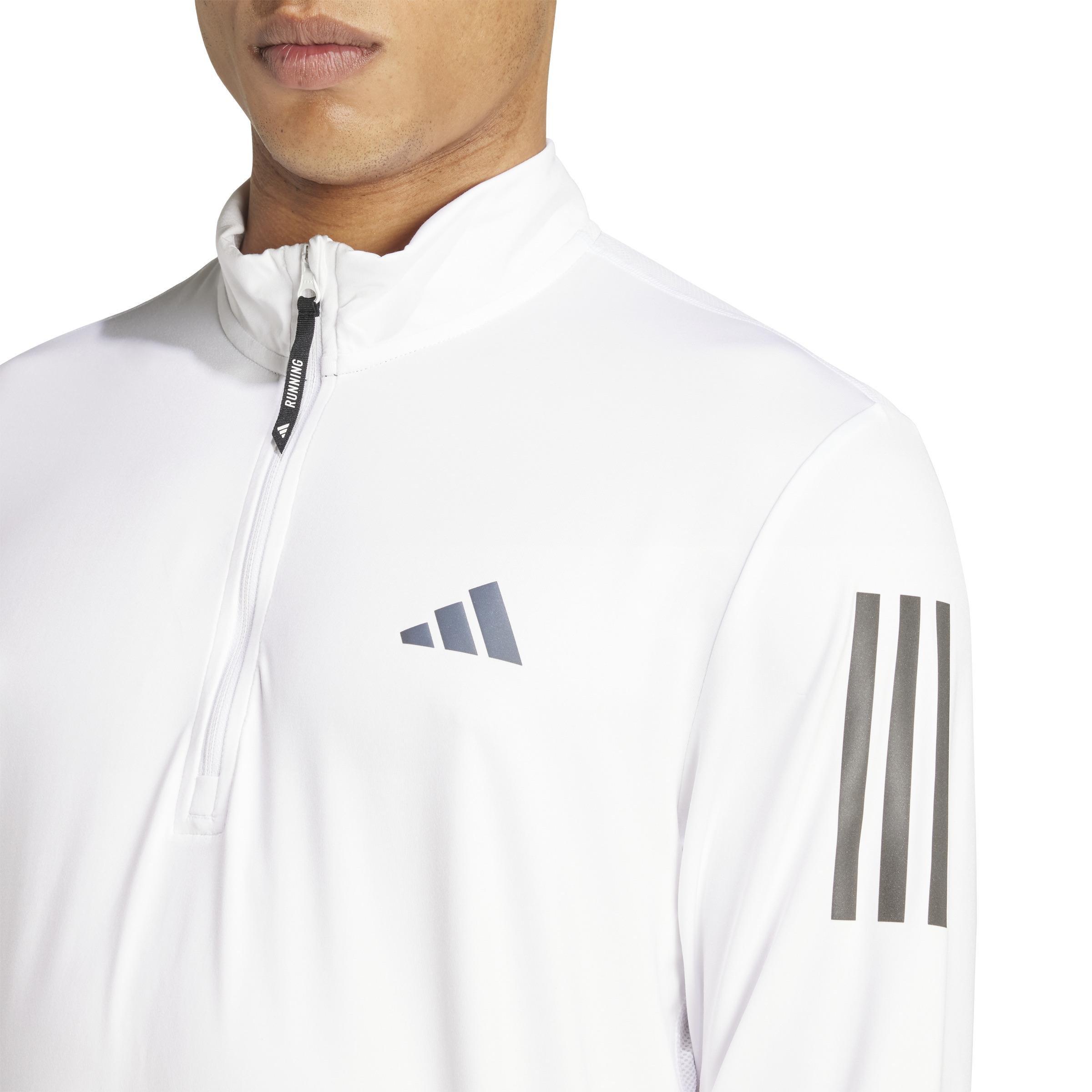 Own the Run Half-Zip Track Top, White, A701_ONE, large image number 4