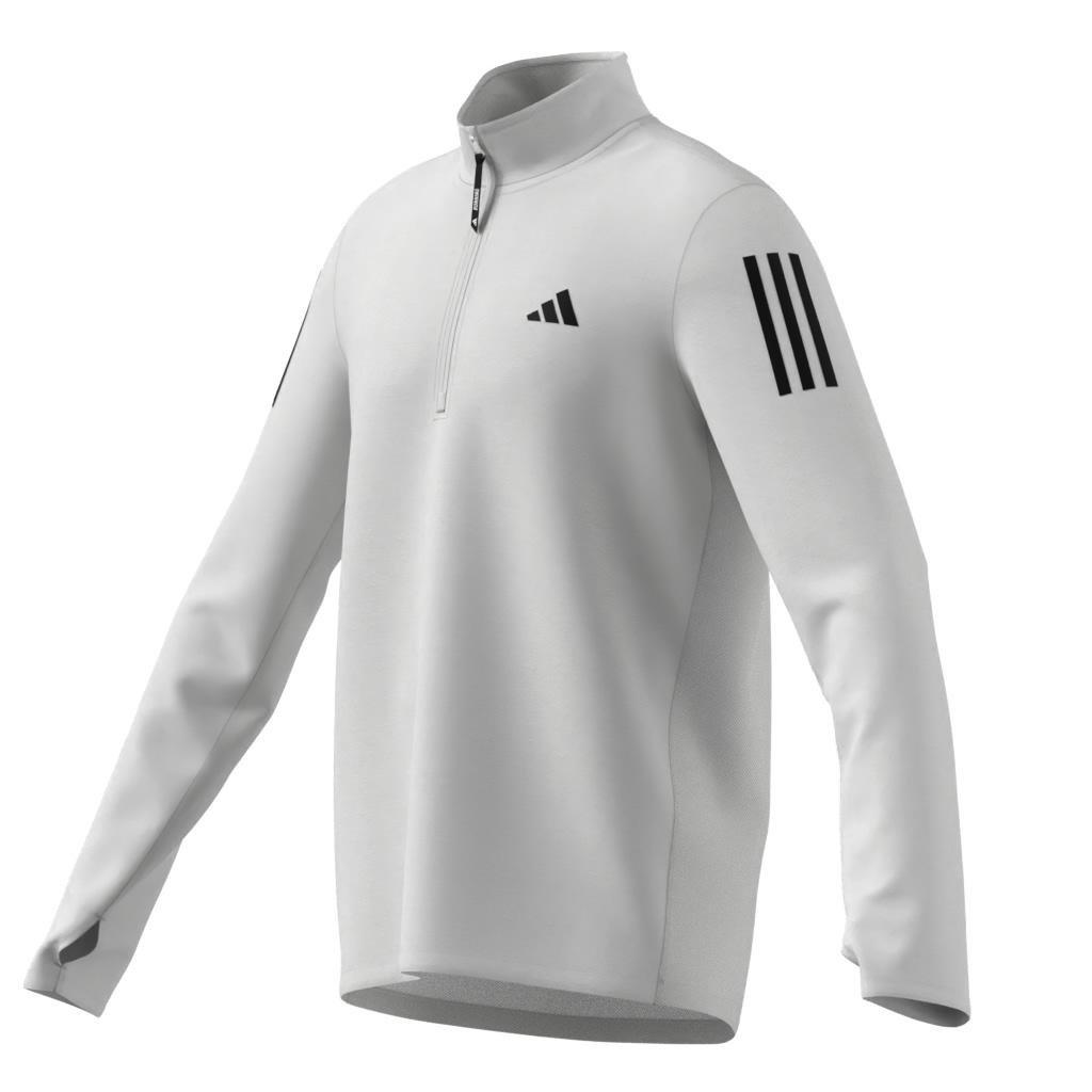 Own the Run Half-Zip Track Top, White, A701_ONE, large image number 8