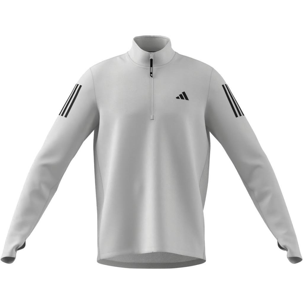 Own the Run Half-Zip Track Top, White, A701_ONE, large image number 12