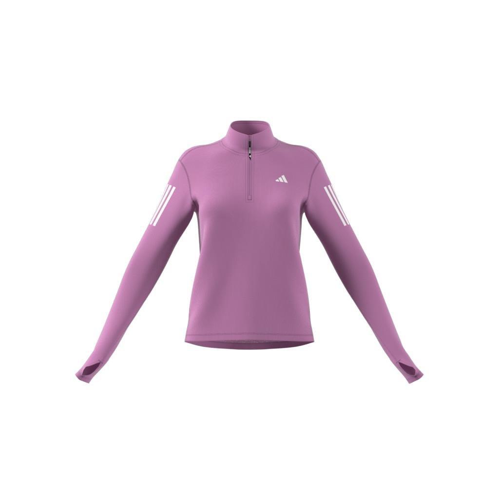 Own the Run Half-Zip Jacket, Purple, A701_ONE, large image number 12