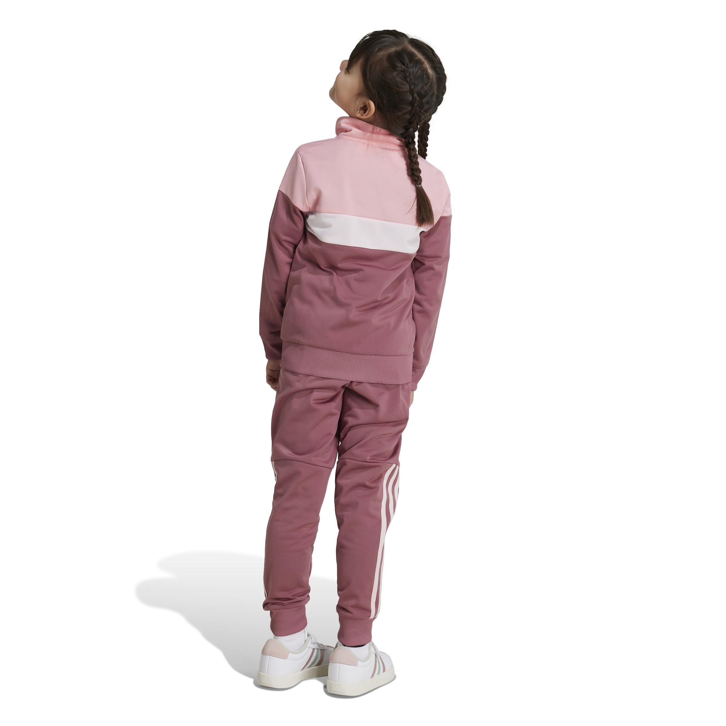 Tiberio 3-Stripes Colorblock Shiny Track Suit, Pink, A701_ONE, large image number 2