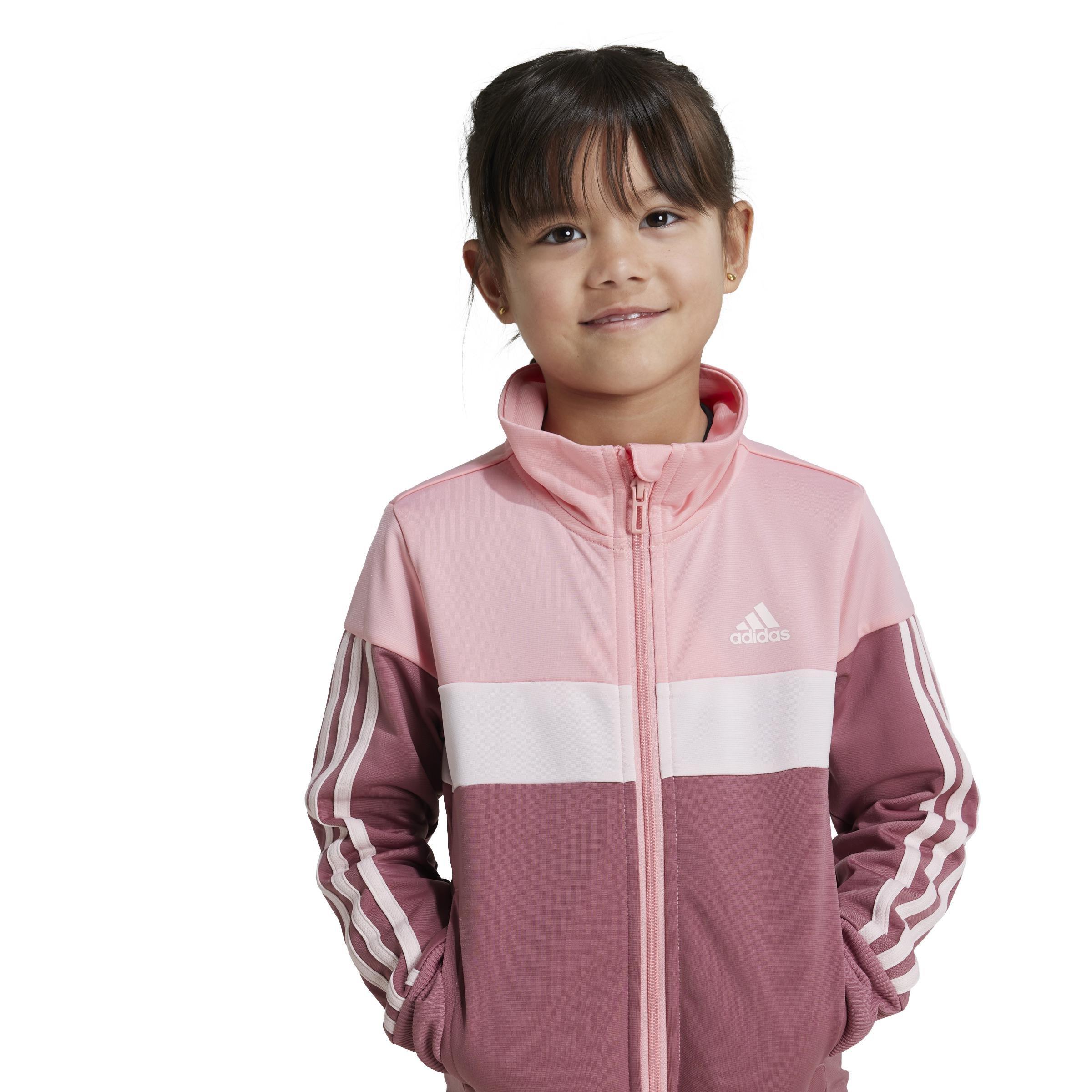 Tiberio 3-Stripes Colorblock Shiny Track Suit, Pink, A701_ONE, large image number 3