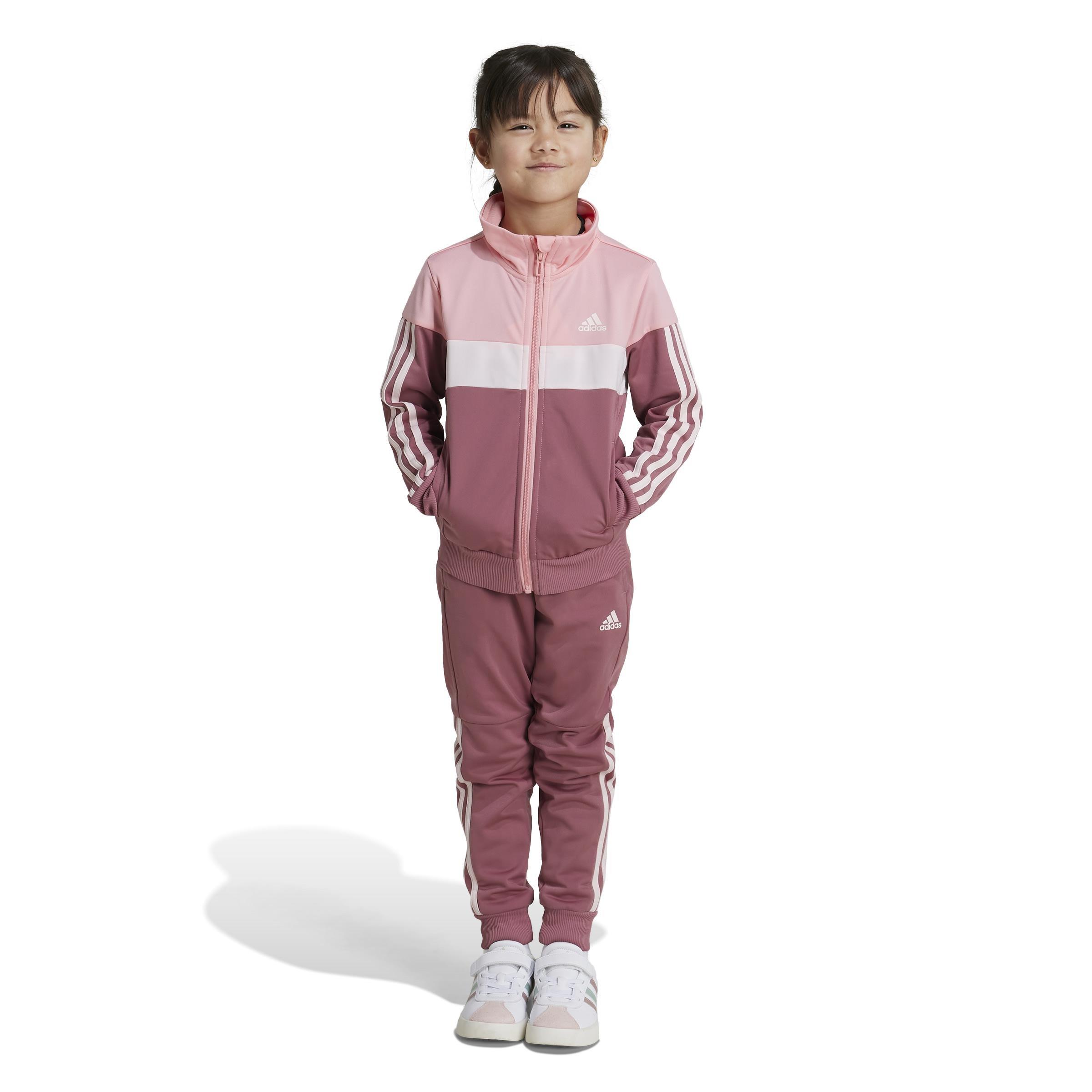 Tiberio 3-Stripes Colorblock Shiny Track Suit, Pink, A701_ONE, large image number 6