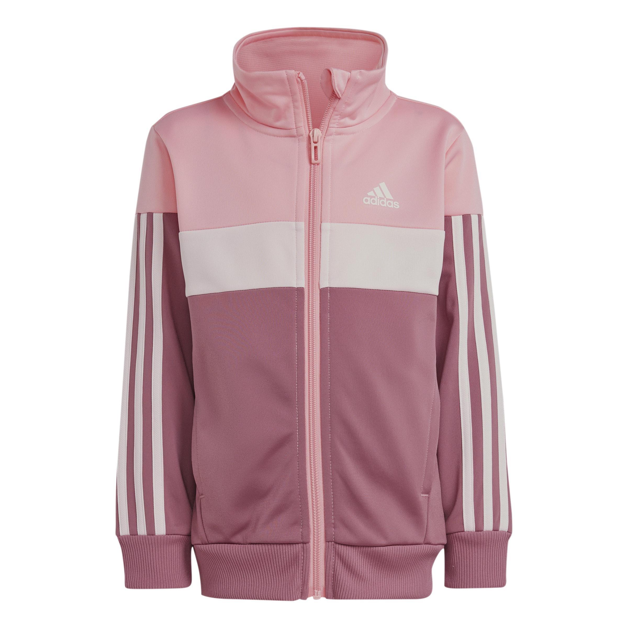 Tiberio 3-Stripes Colorblock Shiny Track Suit, Pink, A701_ONE, large image number 14