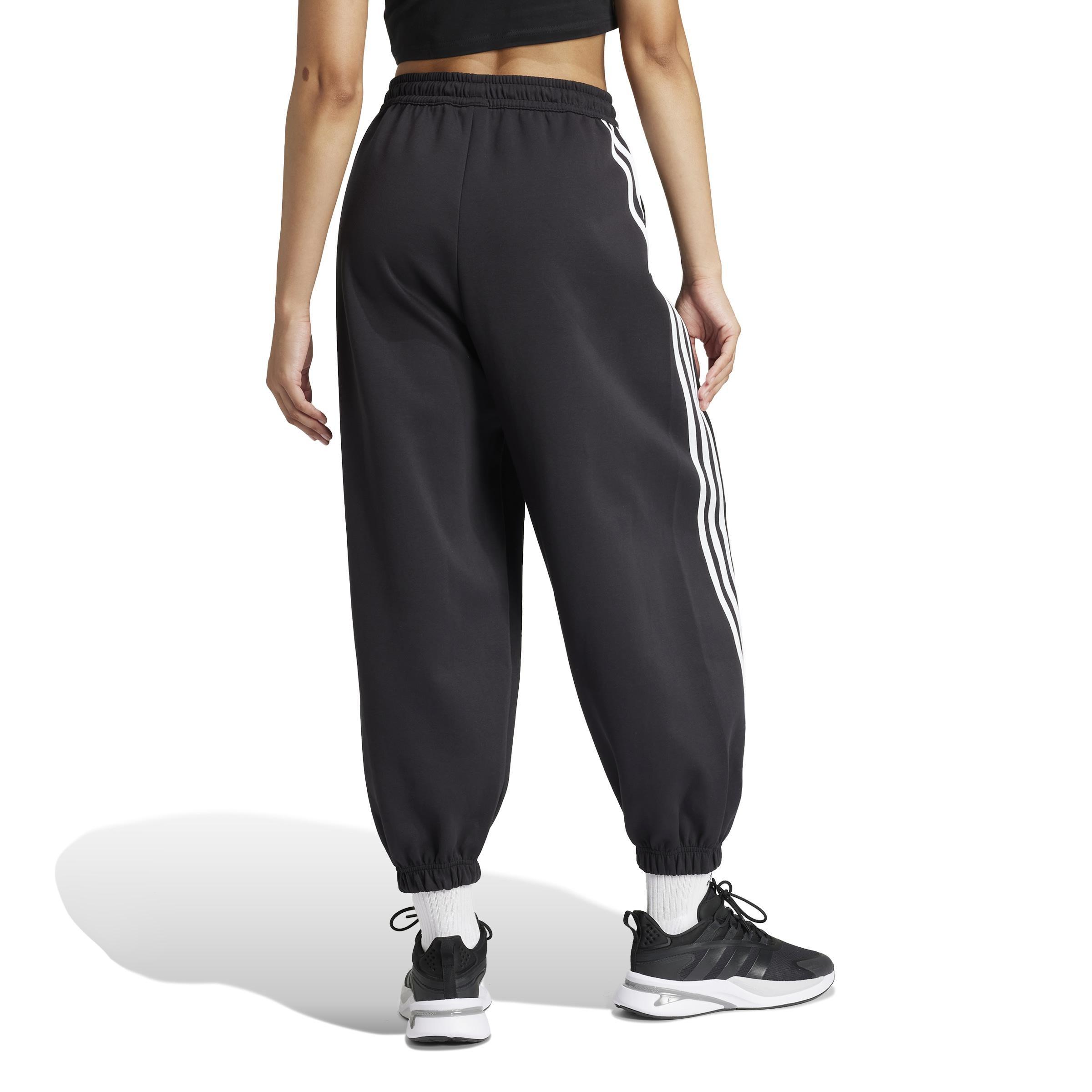 Future Icons 3-Stripes Parachute Joggers, Black, A701_ONE, large image number 2