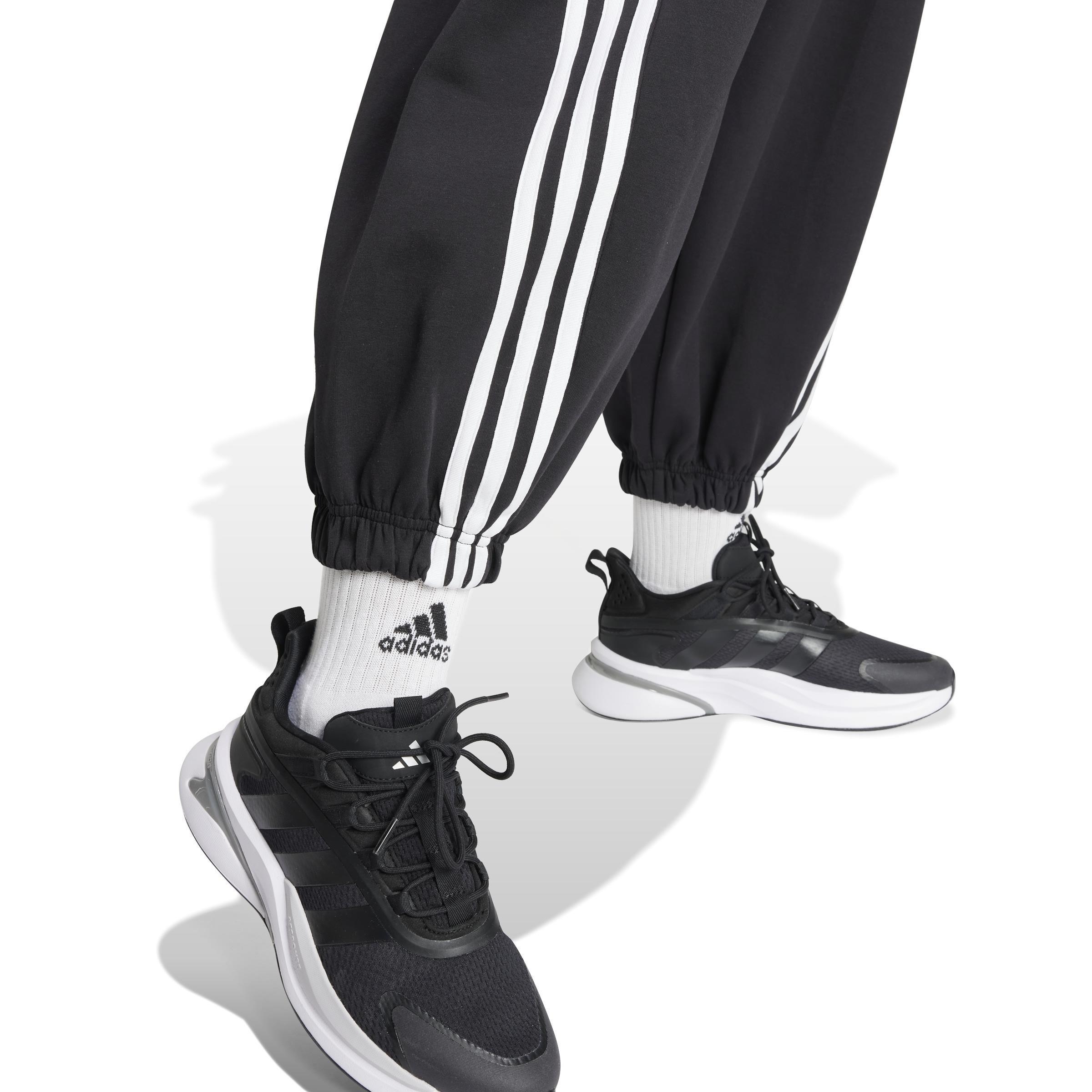 Future Icons 3-Stripes Parachute Joggers, Black, A701_ONE, large image number 4