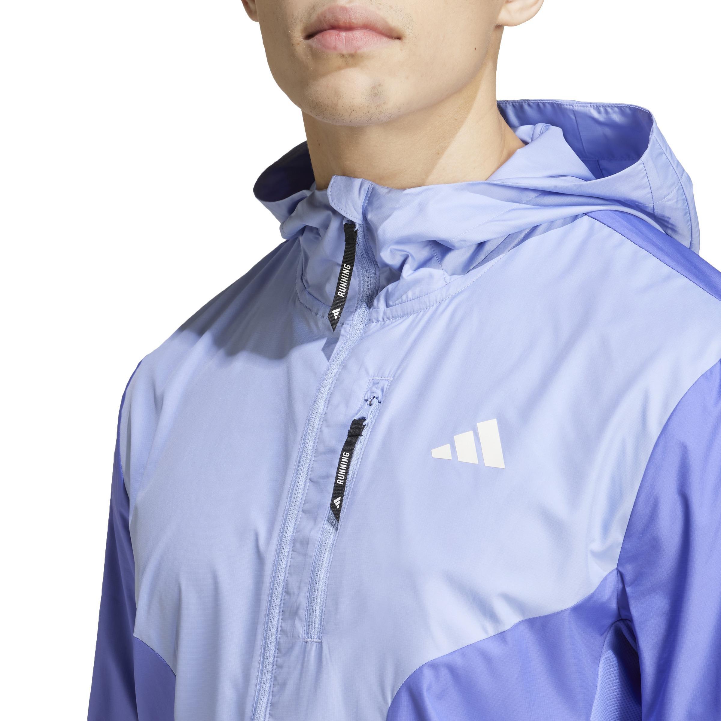 Own the Run AEROREADY Jacket, Blue, A701_ONE, large image number 4