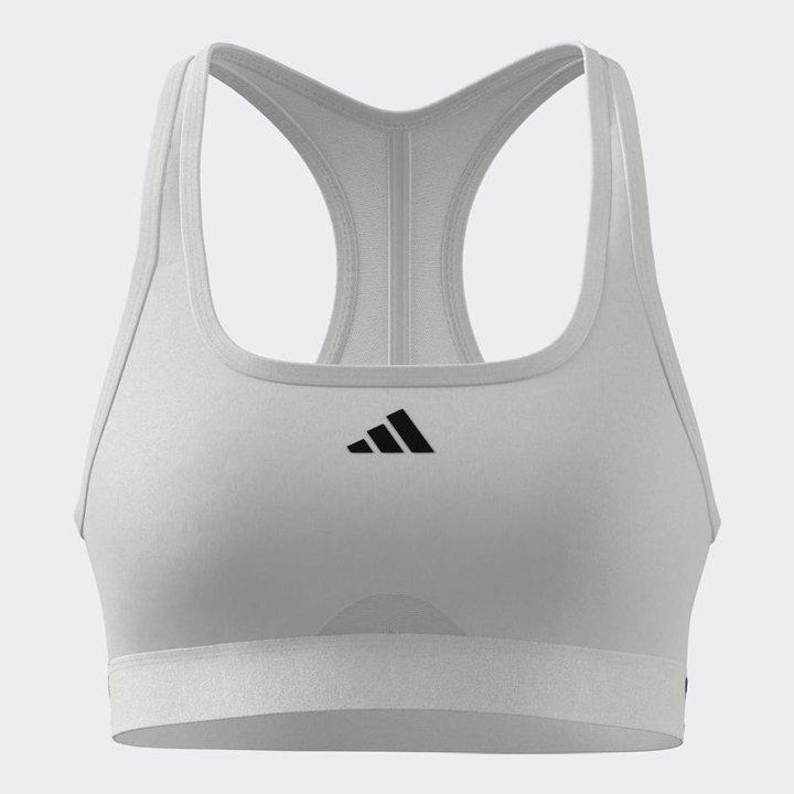 Powerreact Training Medium-Support Bra, White, A701_ONE, large image number 0