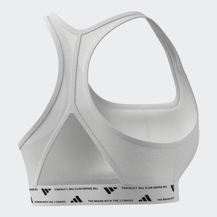 Powerreact Training Medium-Support Bra, White, A701_ONE, large image number 2