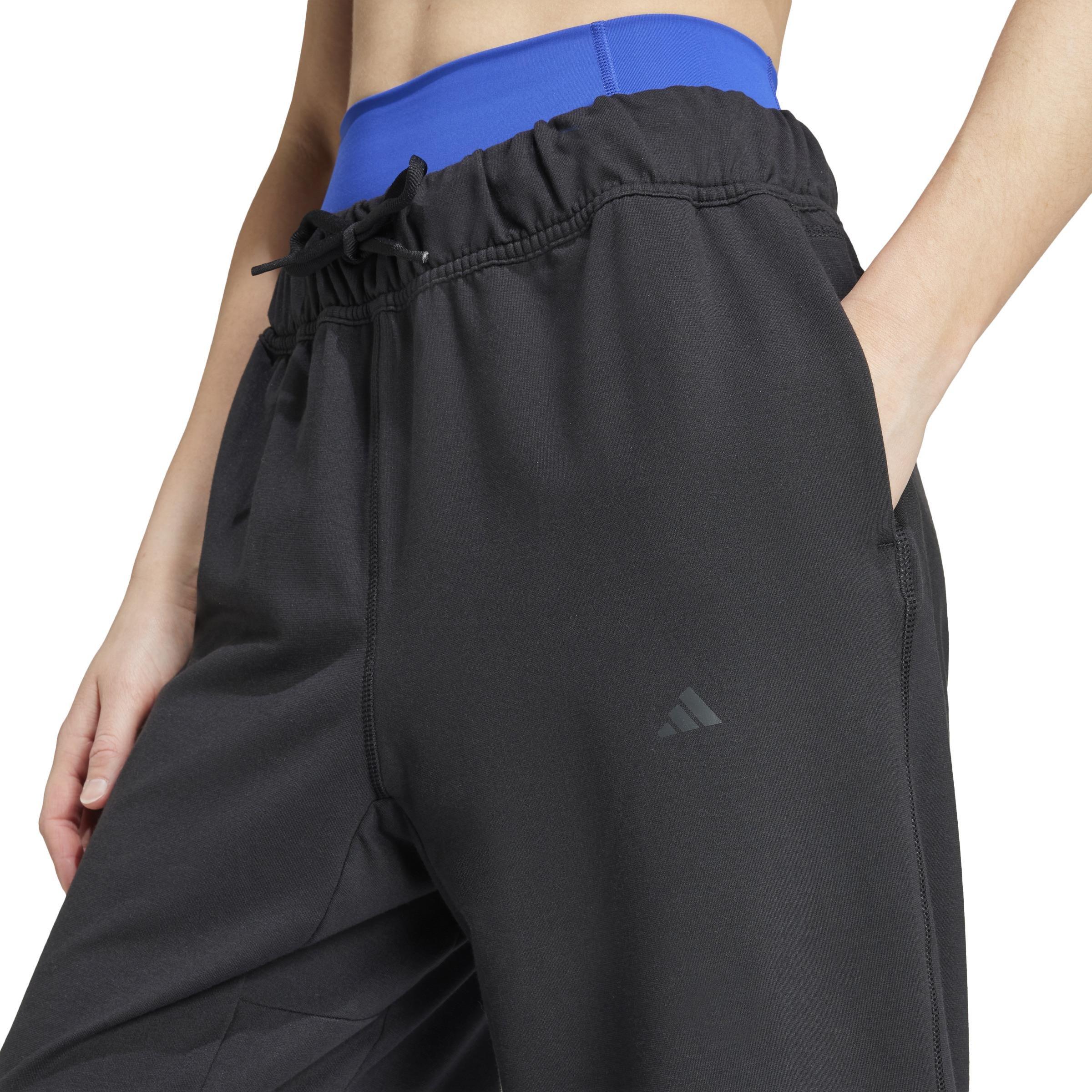Power Loose Fit French Terry Joggers, Black, , large image number 4