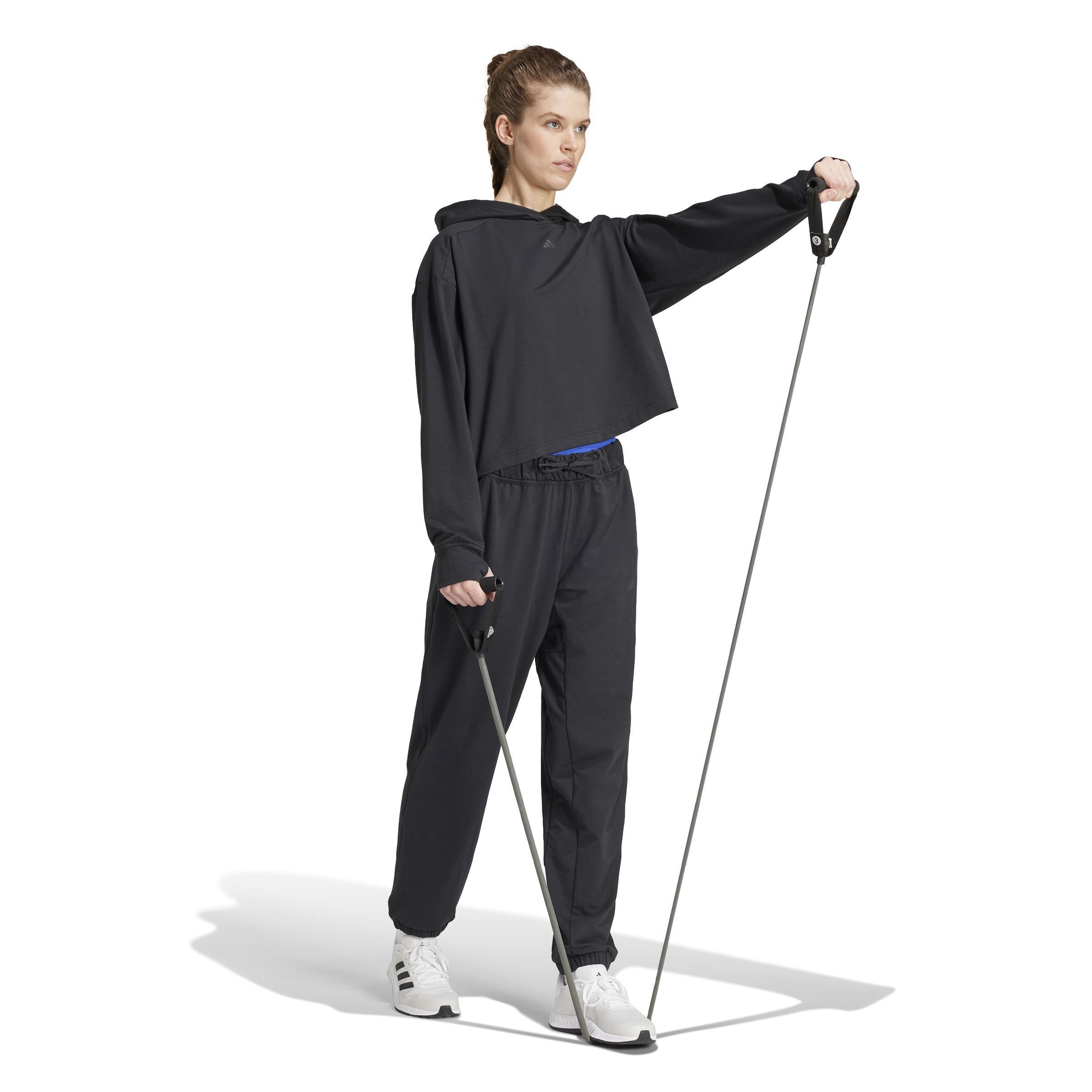 Power Loose Fit French Terry Joggers, Black, , large image number 6