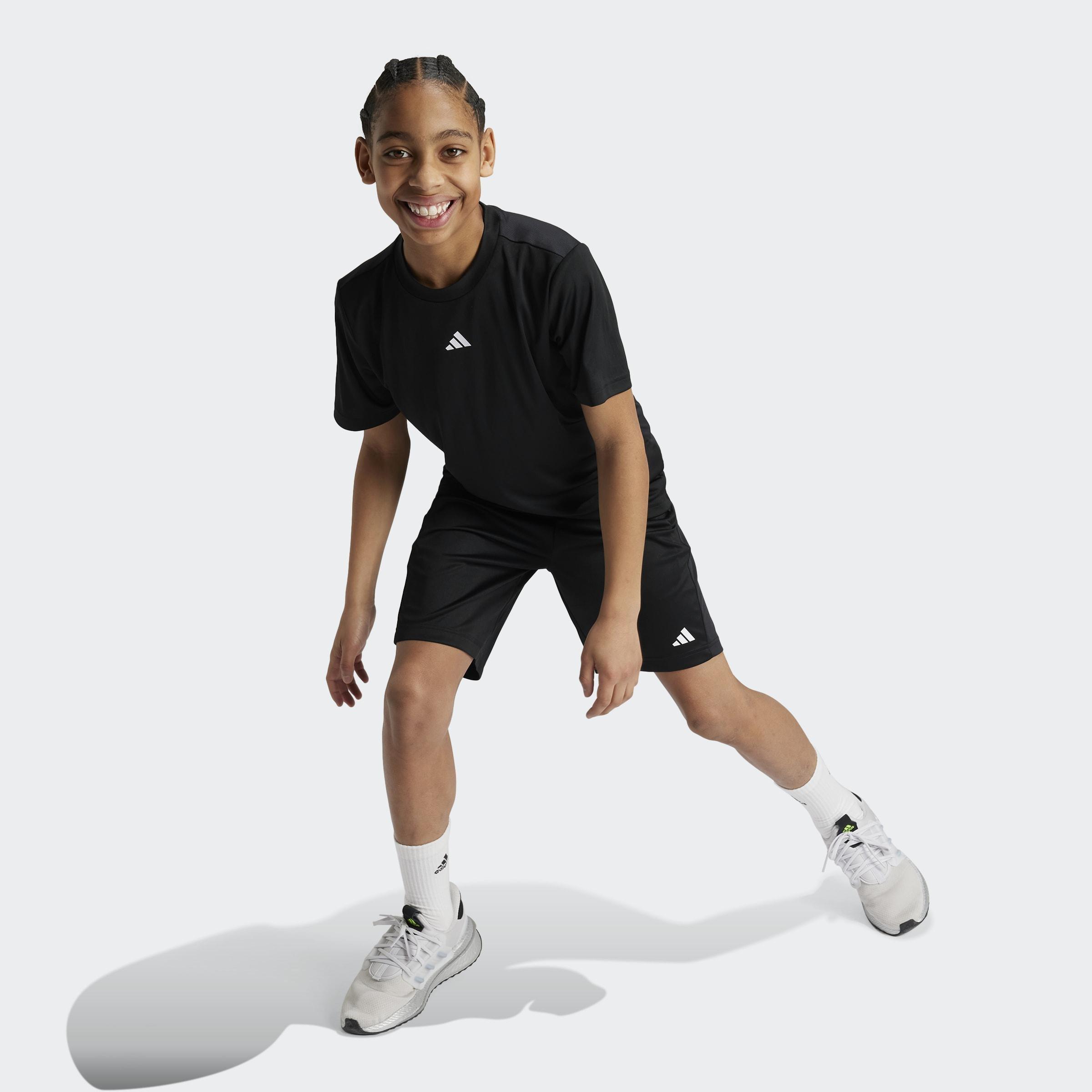 Kids Unisex Train Essentials Logo Regular Fit T-Shirt, Black, A701_ONE, large image number 3
