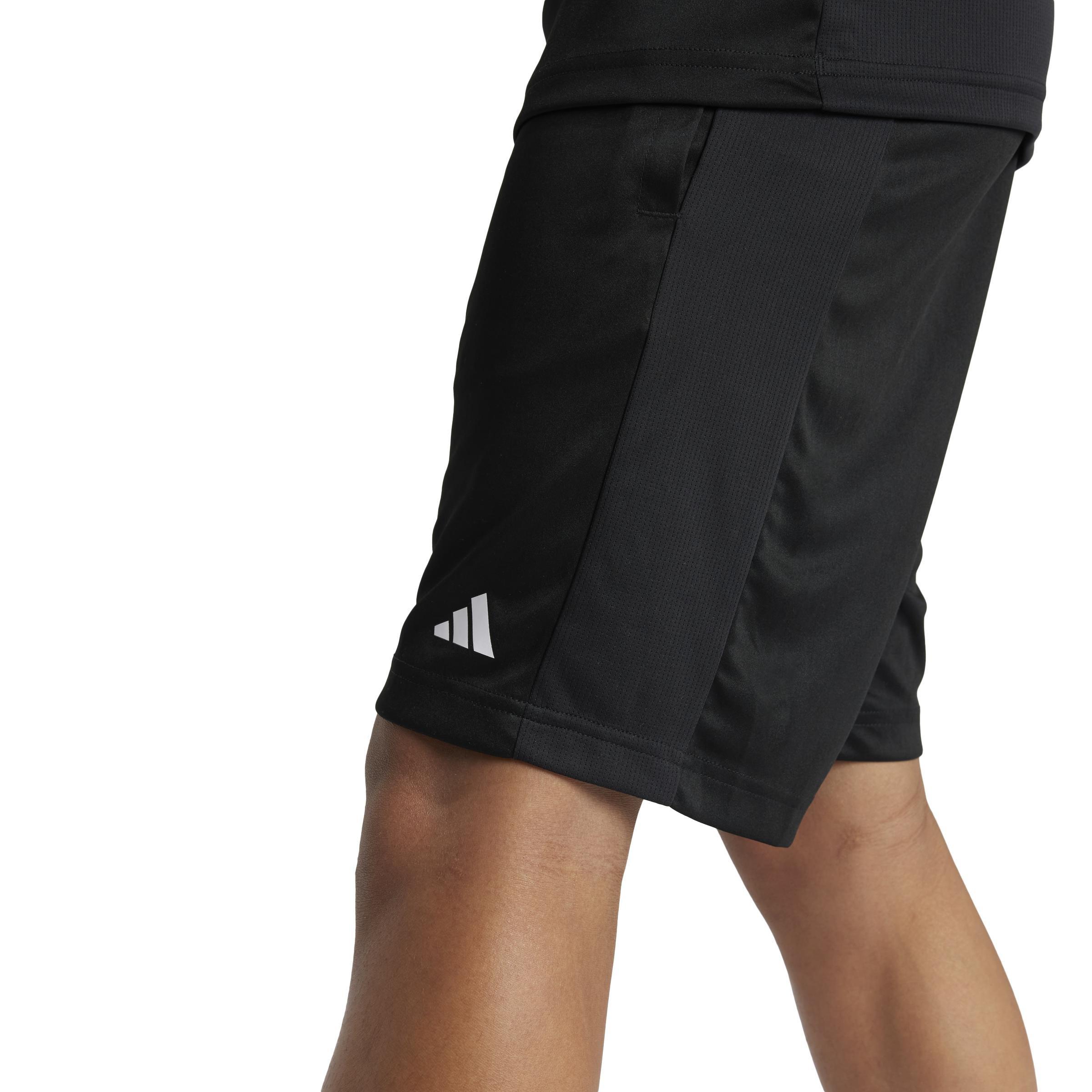 Unisex Kids Train Essentials Logo Regular Fit Shorts, Black, A701_ONE, medium