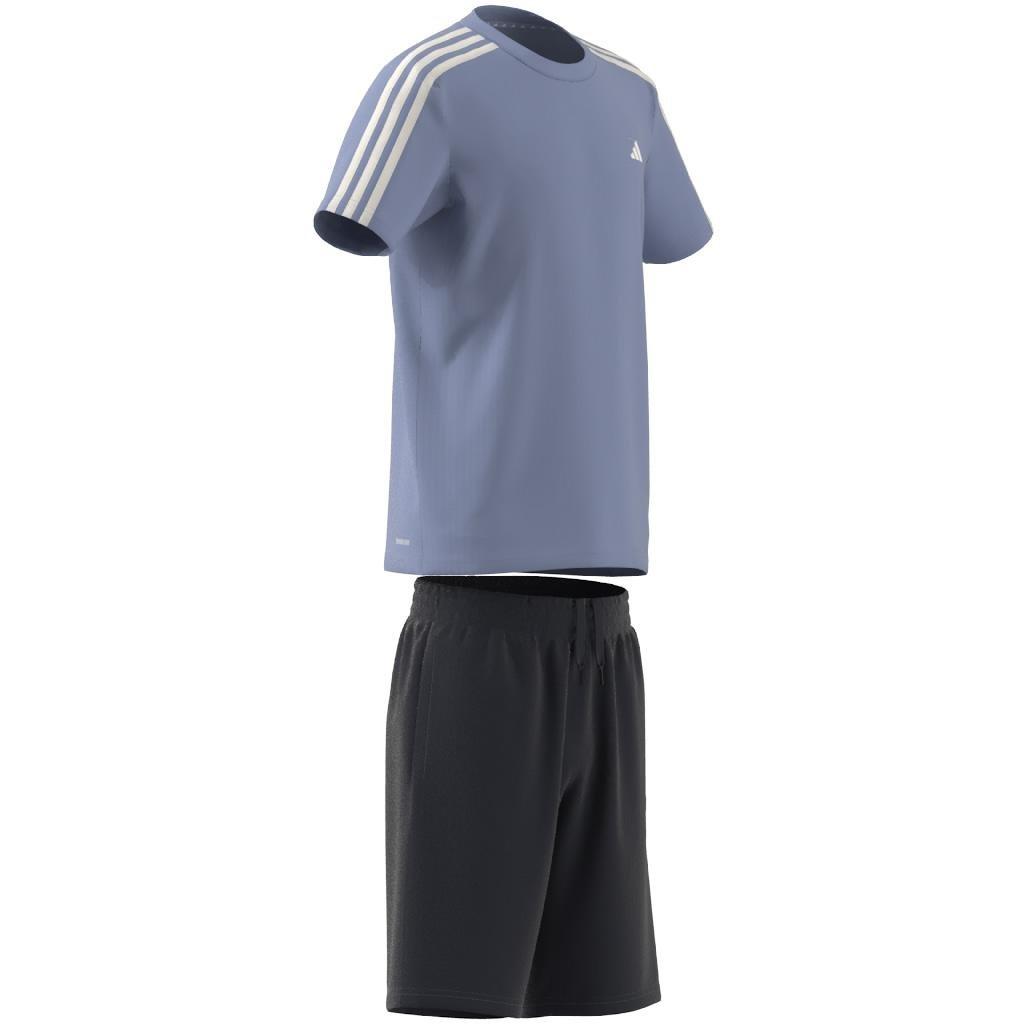 Unisex Train Essentials Aeroready 3-Stripes Regular-Fit Training Set, Blue, A701_ONE, large image number 8