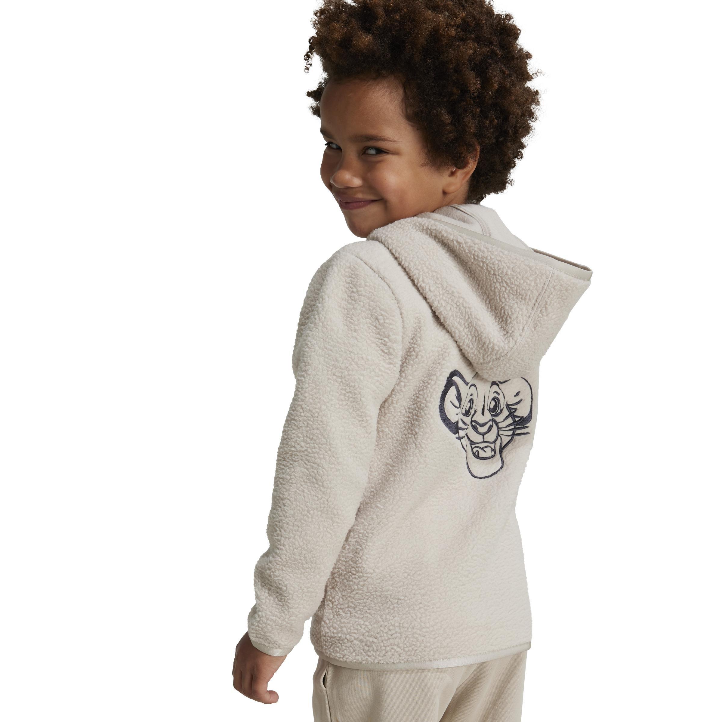 Kids Unisex adidas Disney Lion King Track Top, Beige, , large image number 5