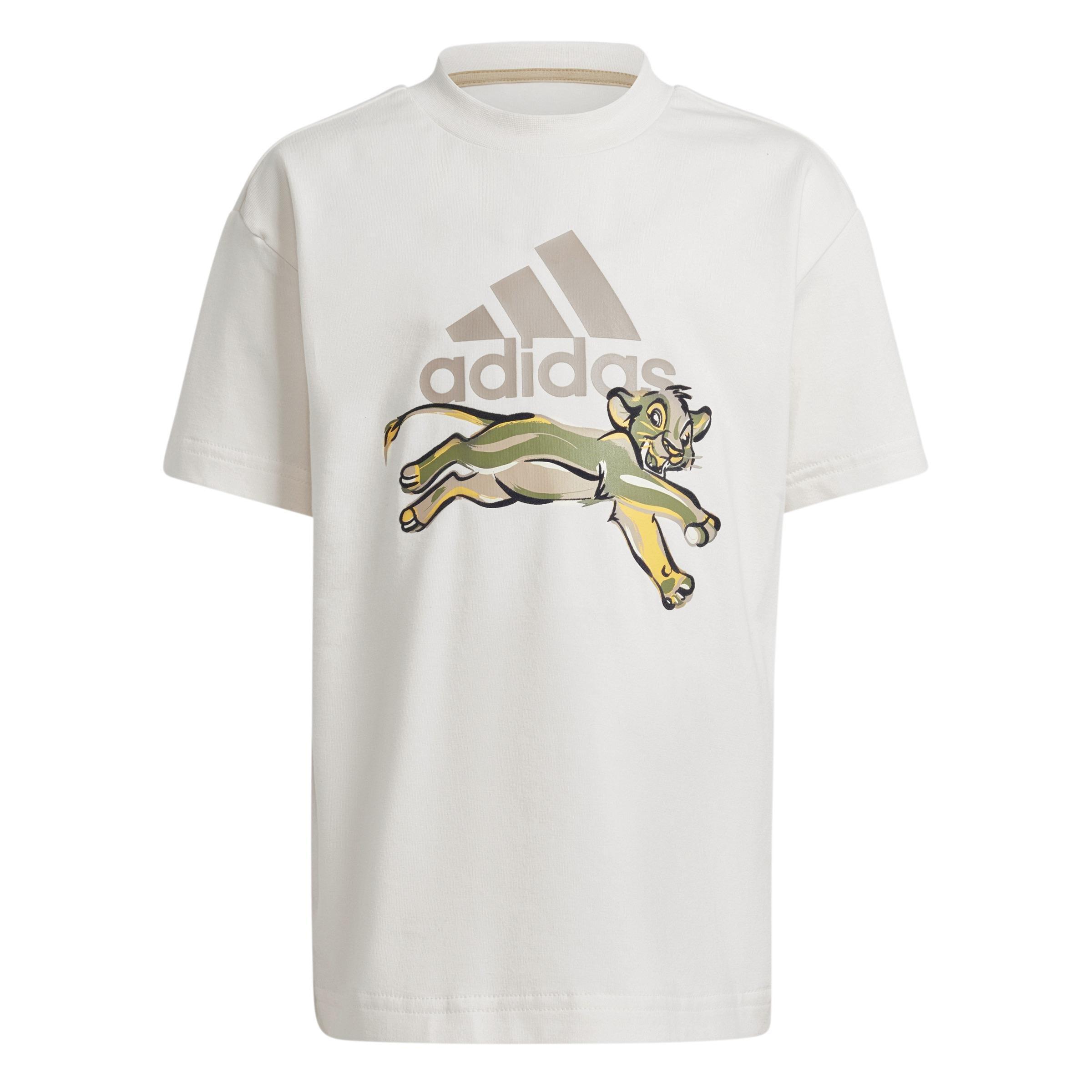 Kids Unisex adidas Disney Lion King T-Shirt, White, , large image number 0