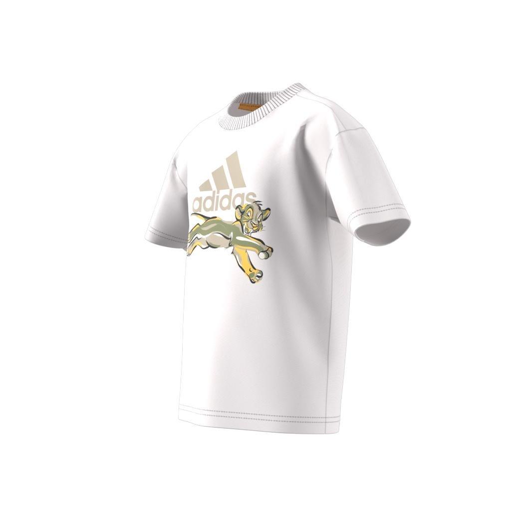 Kids Unisex adidas Disney Lion King T-Shirt, White, , large image number 13