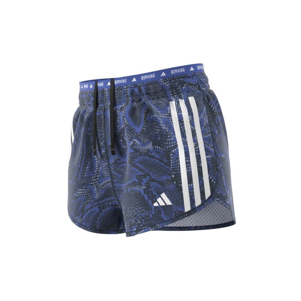 Own the Run Excite Allover Print AEROREADY Shorts, Blue, A701_ONE, large image number 5