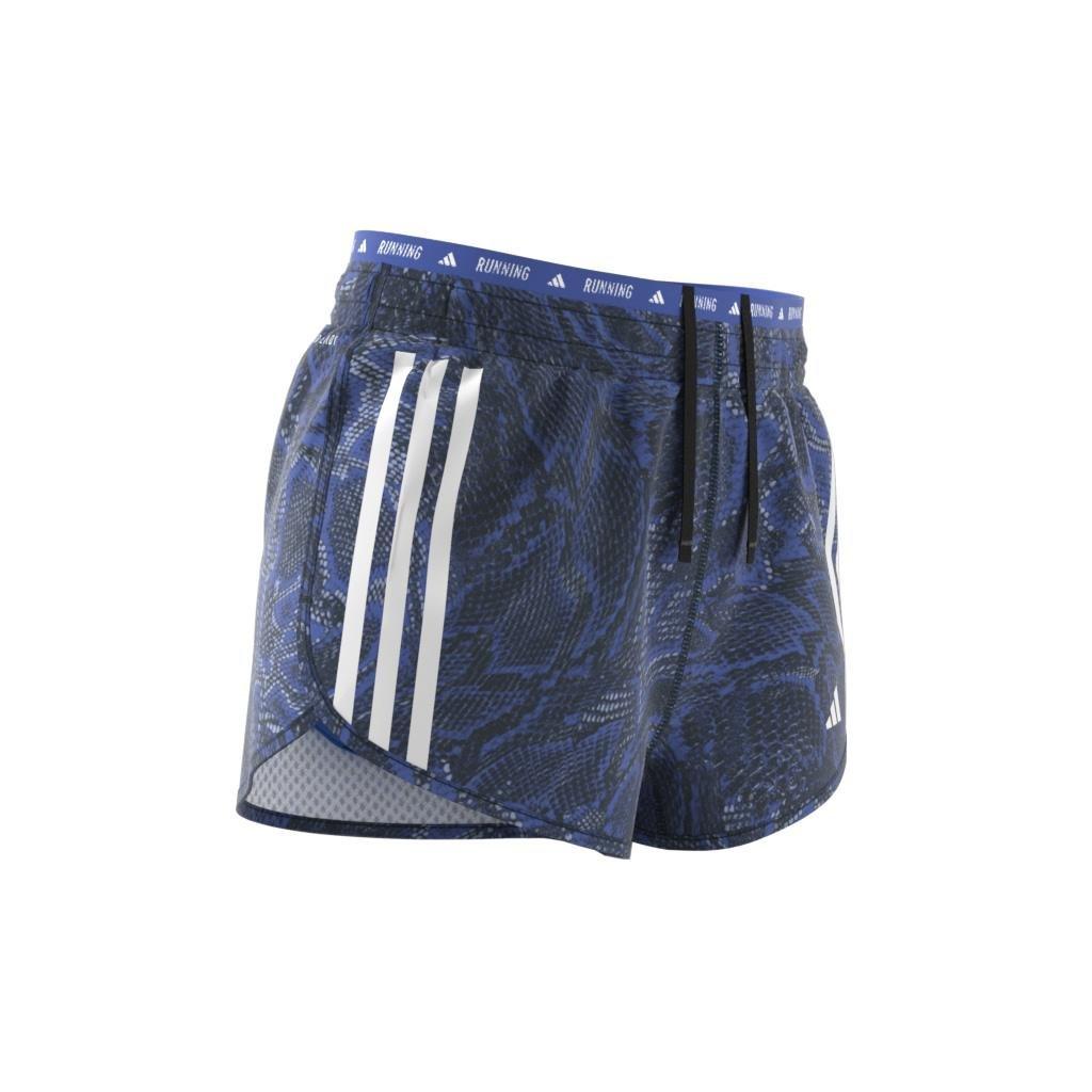 Own the Run Excite Allover Print AEROREADY Shorts, Blue, A701_ONE, large image number 10