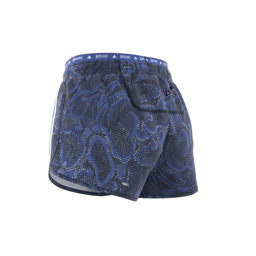 Own the Run Excite Allover Print AEROREADY Shorts, Blue, A701_ONE, large image number 12